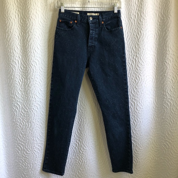 Levi's Wedgie Icon Fit Jeans Intergalactic Speckle - Picture 4 of 15